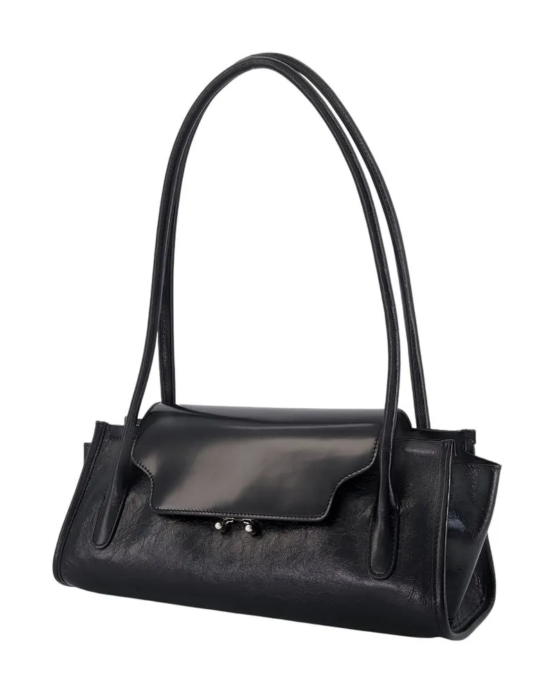 Marni Trunkette Shoulder Bag — Black Black
