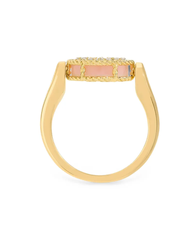 Roberto Coin Women's 18kt Yellow Gold Diamonds Ring Ss26 W Gold