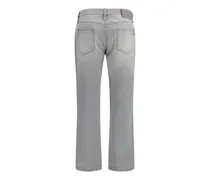 Cotton Boyfriend Jeans — Gray