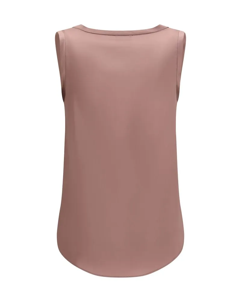 Brunello Cucinelli Women's Multicolor Silk Shirt Rose