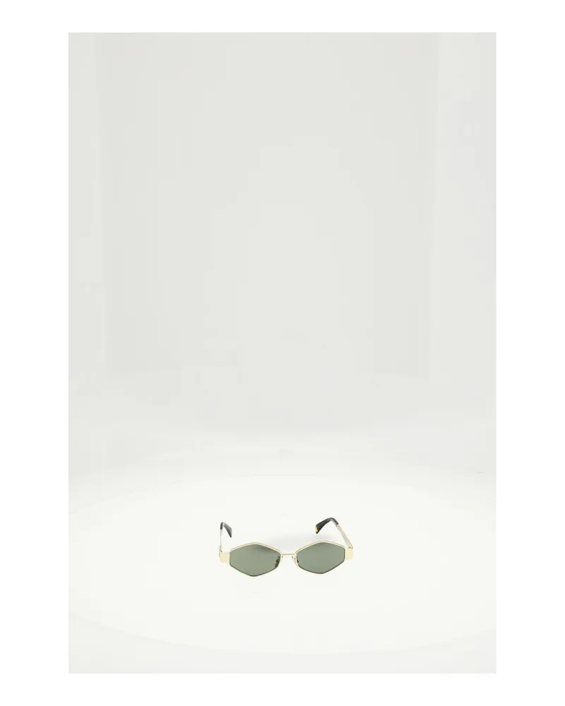 Celine Women's Sunglasses Triomphe Metal 02 Gold-Green Gold/green Gold
