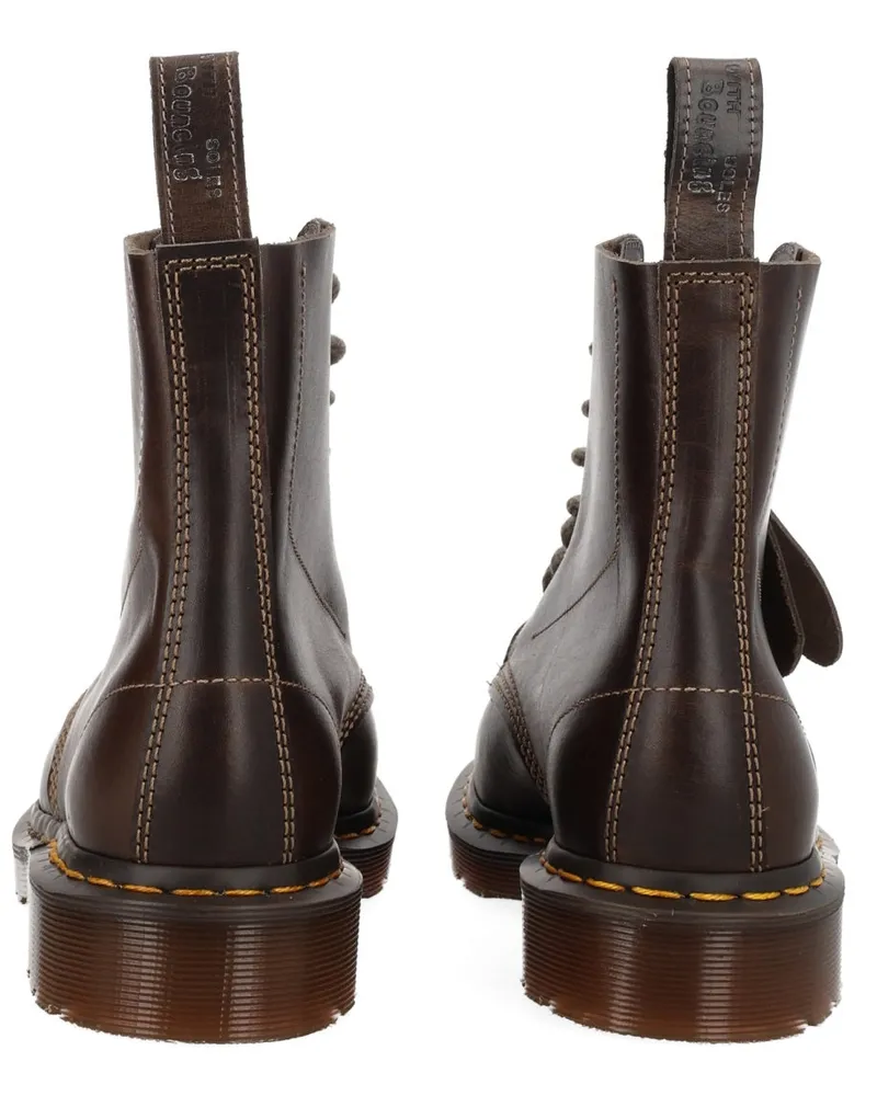 Dr.Martens Calf Leather Boots — Brown Brown