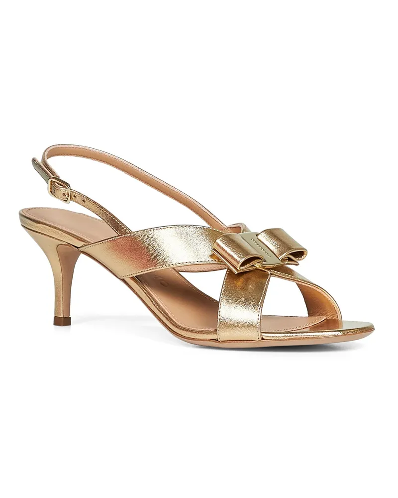 Ferragamo Women's Sandals Rima Vara Gold Rubber Gold