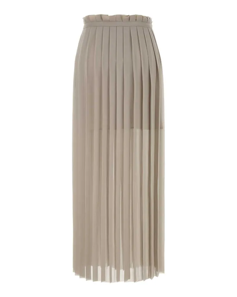 AMI Paris Women's Cappuccino Polyester Skirt Ash Gonne Gray