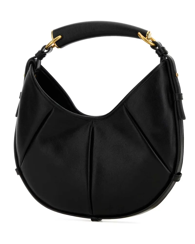 Saint Laurent Women's Black Leather Small Mombasa Shoulder Bag Neronero Borse A Mano Black