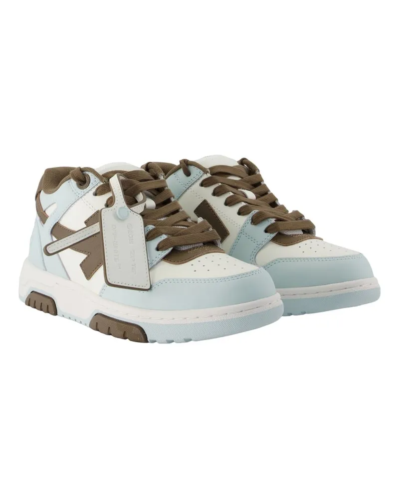 OFF-WHITE Women's Out Of Sneaker Blue Calfskin Blue