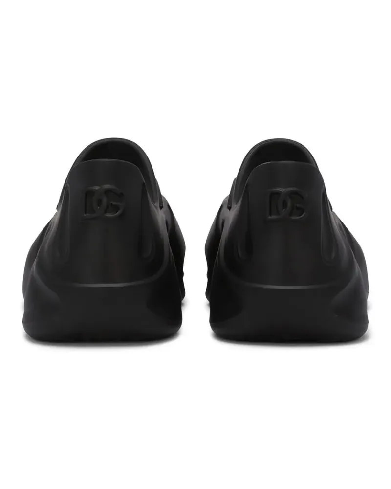 Dolce & Gabbana Men's Rubber Toy Logo Sneakers Black Shoes Black