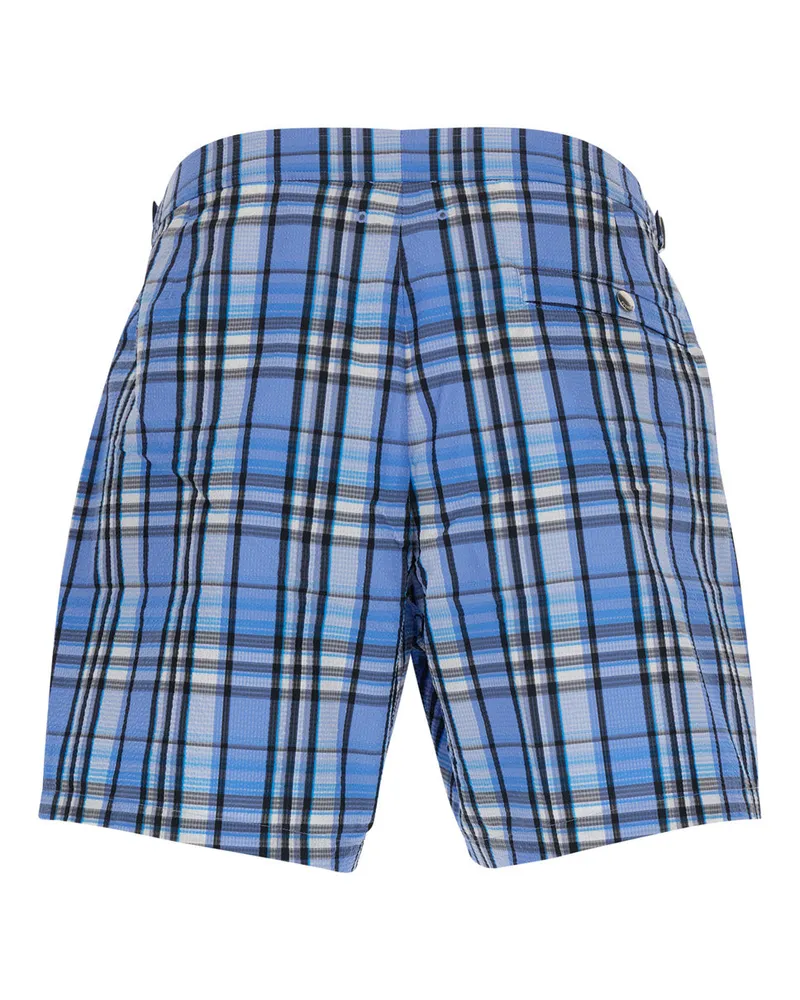 Burberry Men's Swim Shorts Selkirk Sr Light Blue Polyester Beachwear Sea Clothing Blue