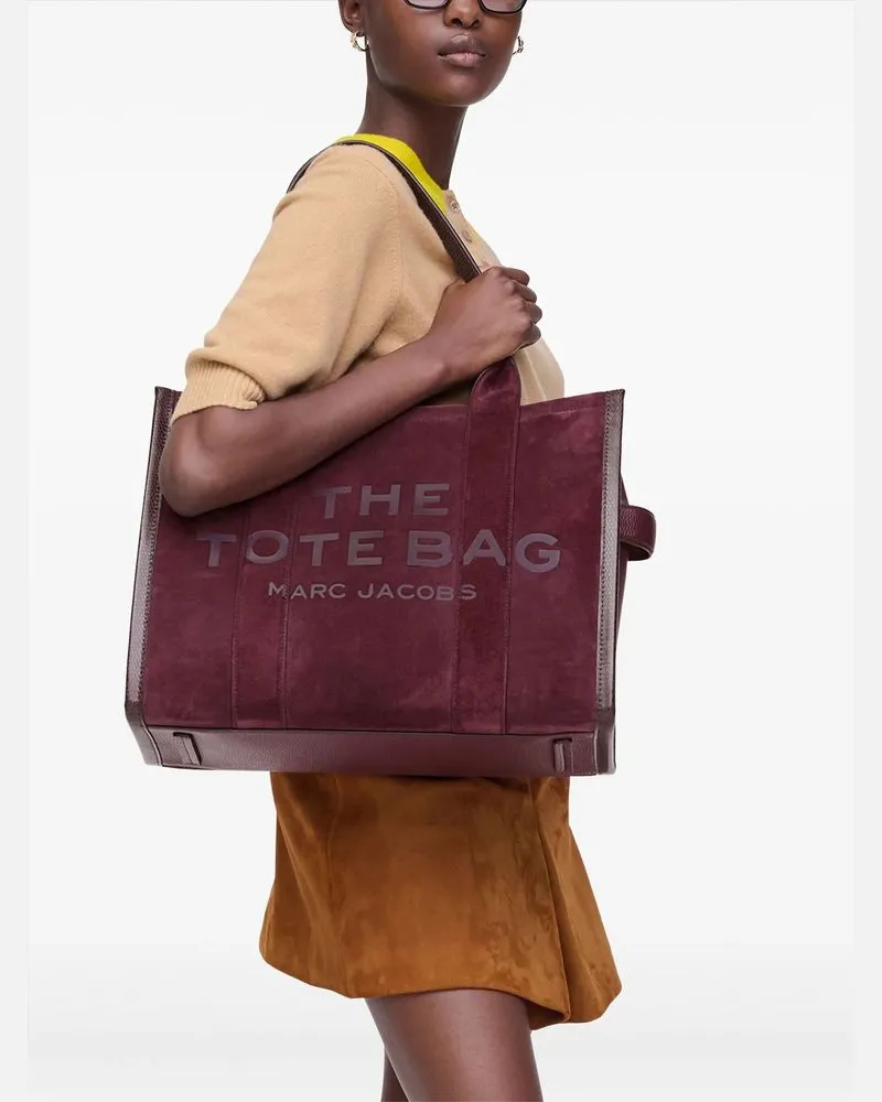 Marc Jacobs Suede Cow Leather Tote Bag — Purple Purple