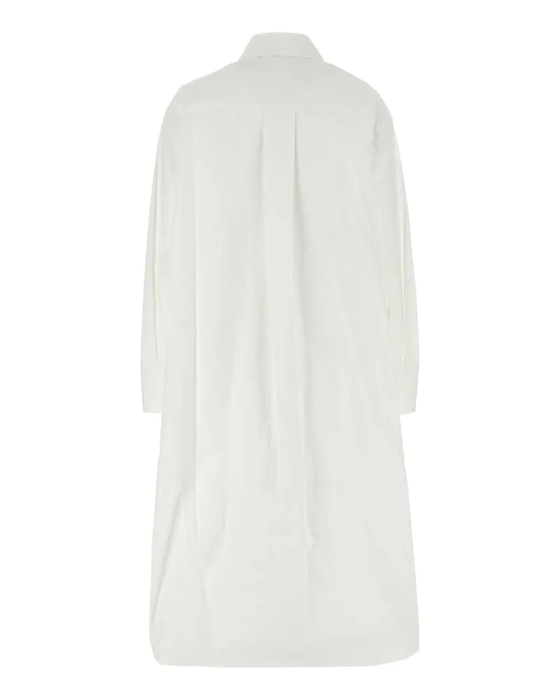 Jil Sander Women's White Poplin Shirt Dress 100 Exterior: Cotton Abiti White