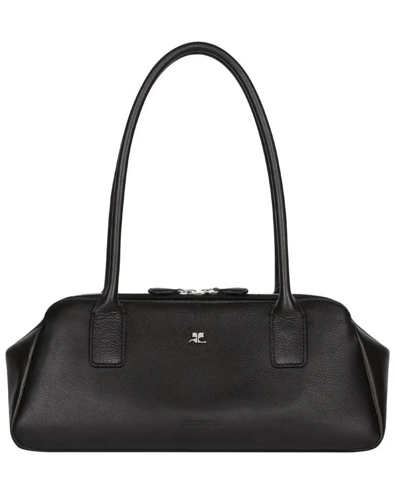 Courrèges Women's Shoulder Bag Black Calf Leather Black