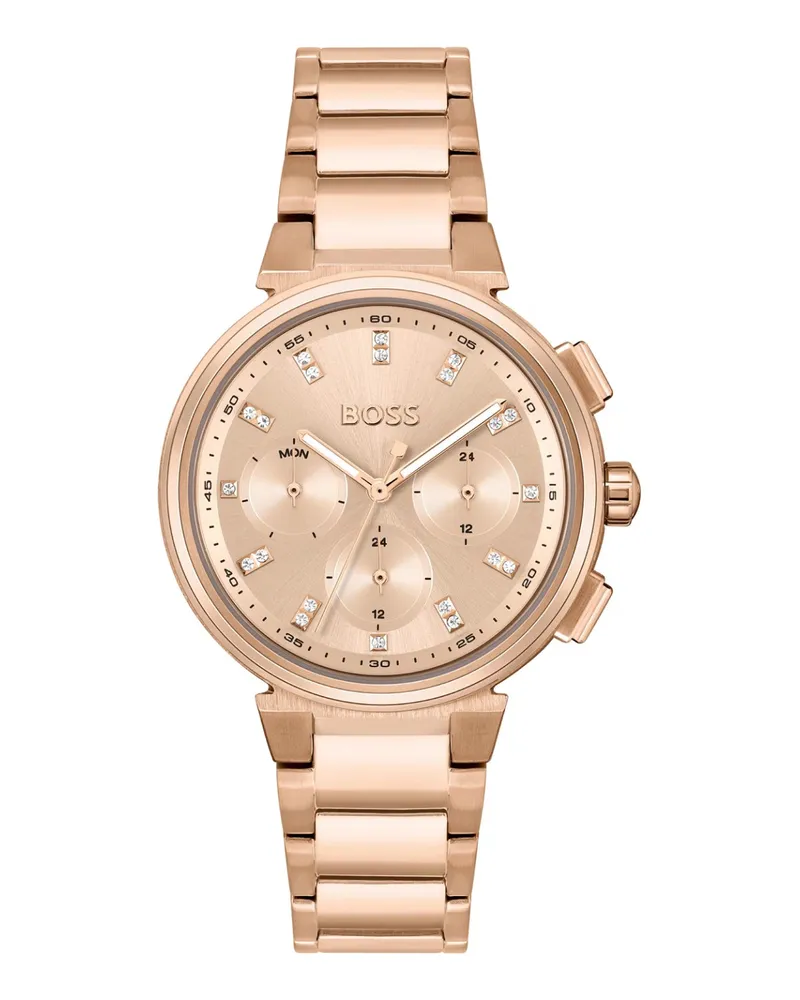 HUGO BOSS Women's Boss One 38mm Quartz Watch Gold Accessories > Jewelry Rose