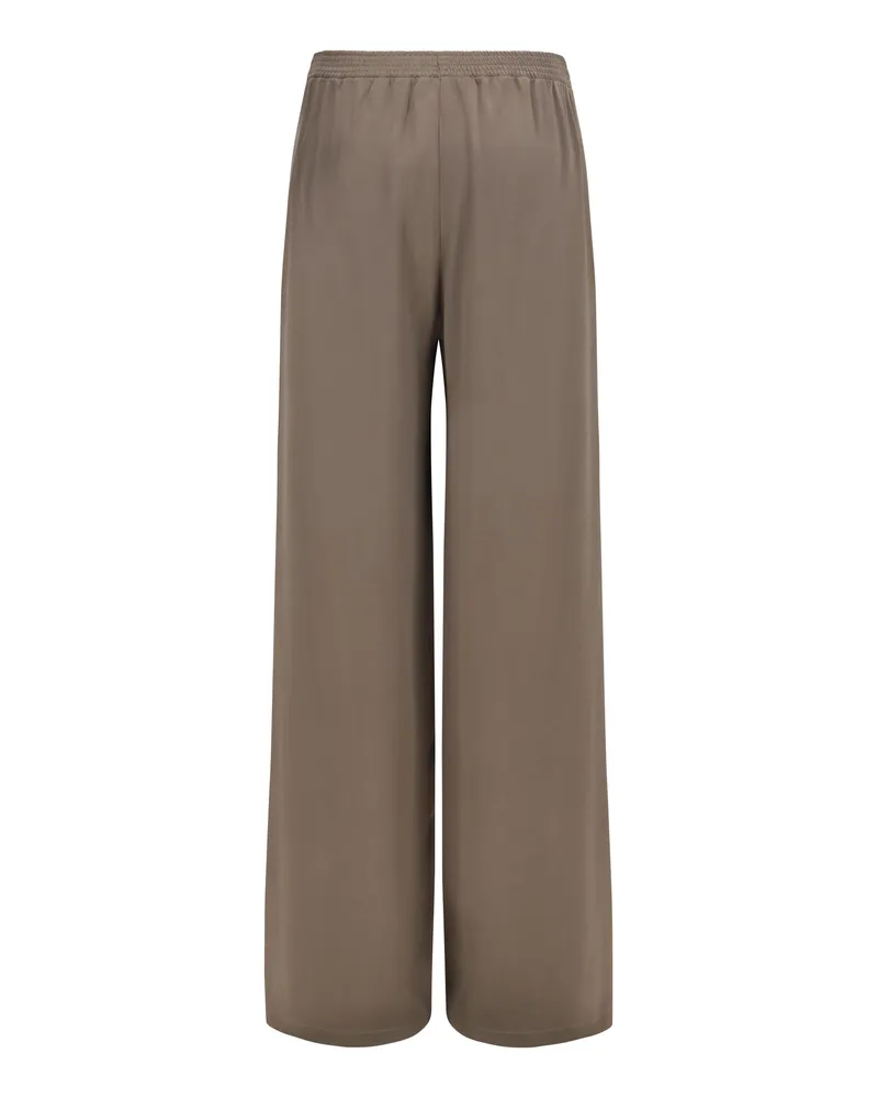 Fabiana Filippi Wide-Leg Viscose Blend Trousers — Gray Gray