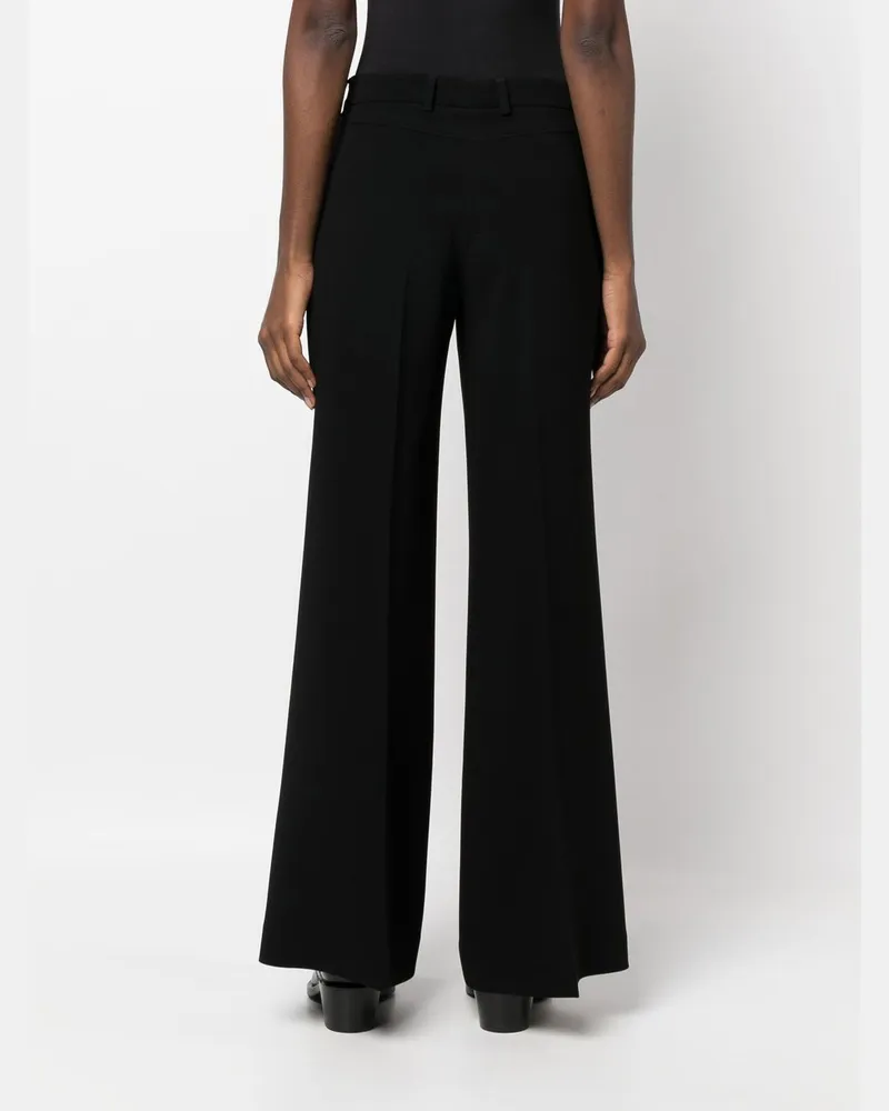Alberto Biani Tailored Flared Trousers — Black Black