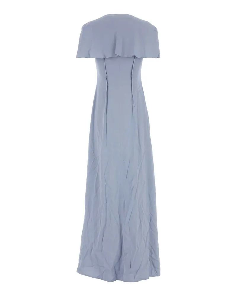 Jil Sander Viscose Wrap Dress — Blue Blue