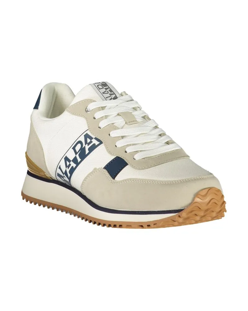 Napapijri Colour-Block with Logo Strap Sneaker — White White