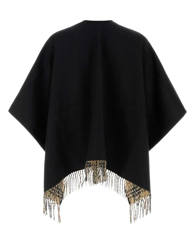 Burberry Unisex Wool Reversible Cape Black Capes Black