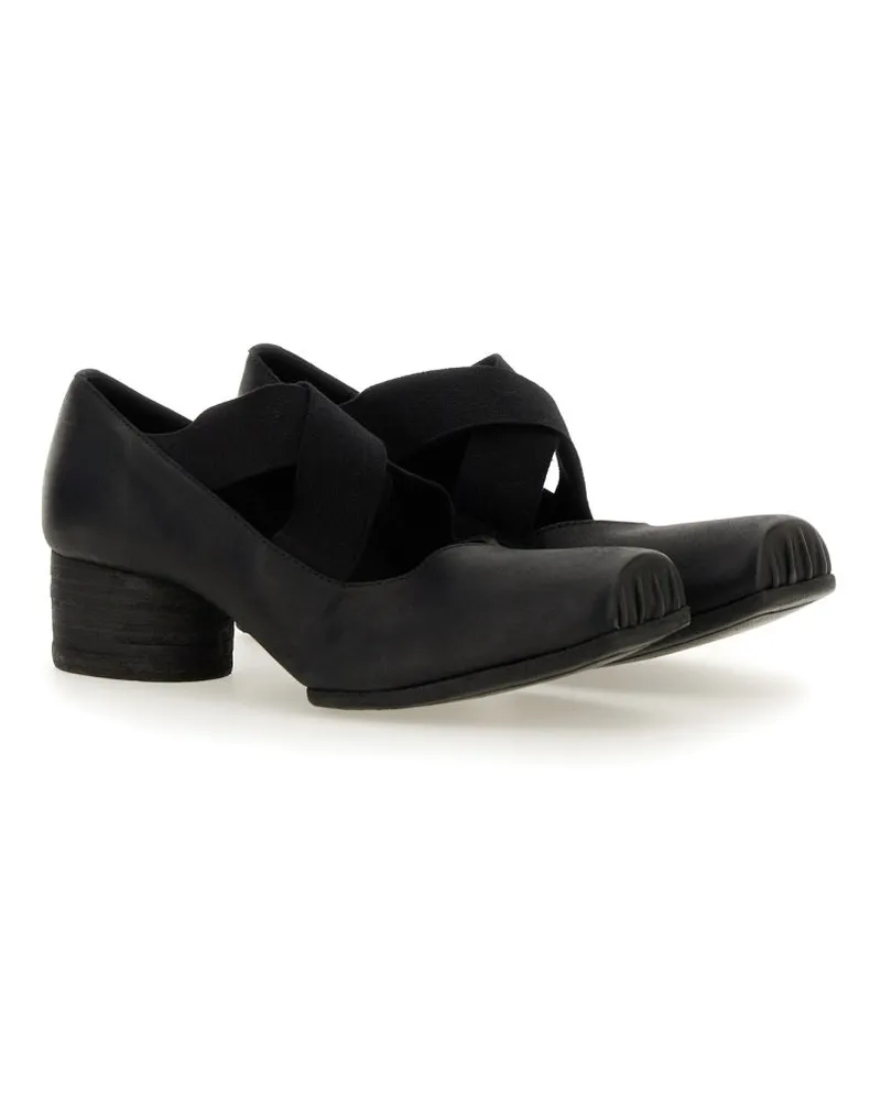 Uma Wang Women's Leather Ballerinas Black Calf Shoe Black