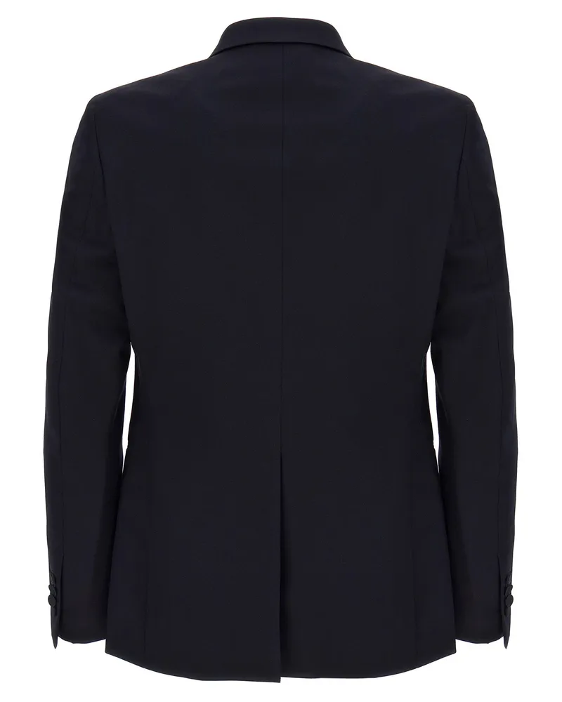 Tagliatore Super 110's Wool Tuxedo — Black Black