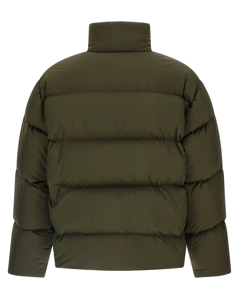 Saint Laurent Men's Bicolor Polyester Full-Length Jacket Clothing Green