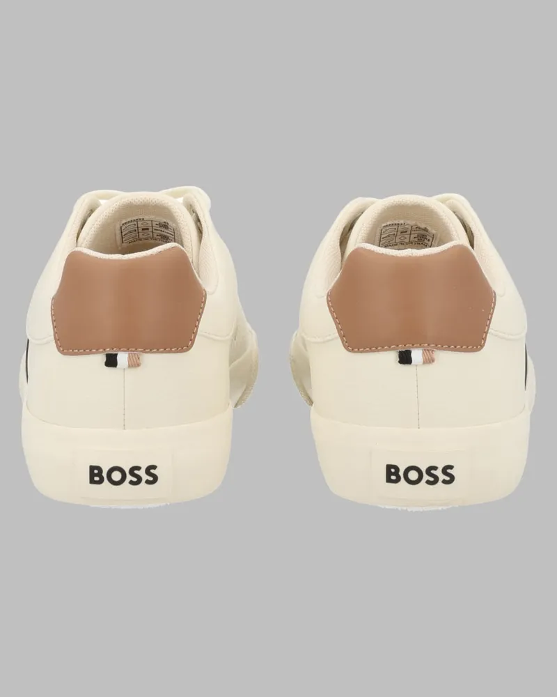 HUGO BOSS Men's Sneakers Aiden White Polyester Trainers White