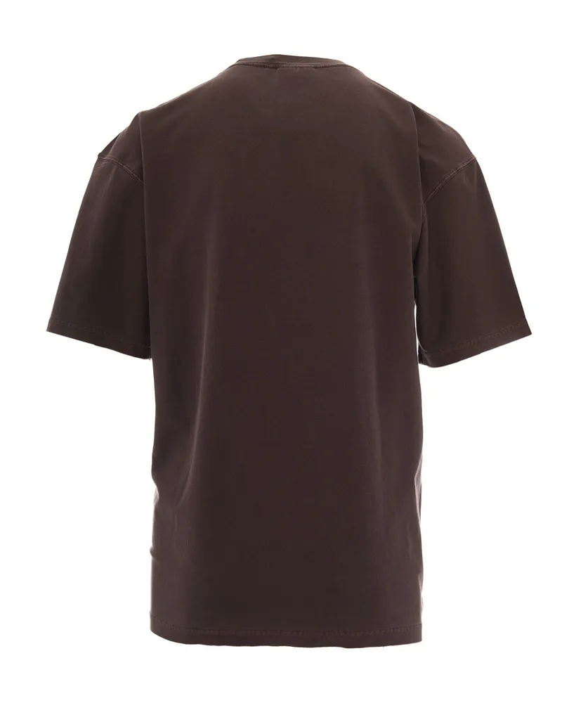 Carhartt WIP Men's T-Shirt Loose Pocket Tobacco Organic Cotton T-Shirts And Polos Brown
