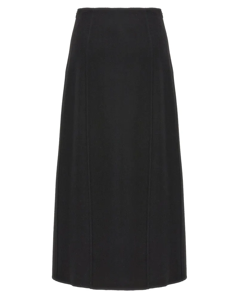Ermanno Scervino Women's Black Virgin Wool Mini Skirt Black