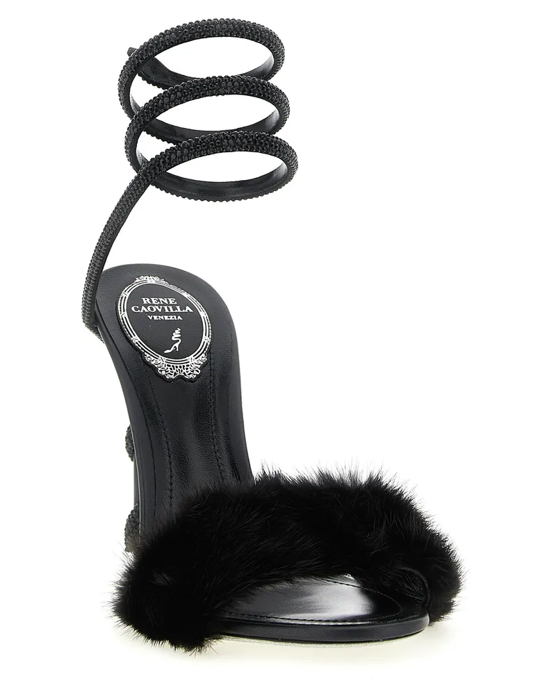 René Caovilla Margot Sandal — Black Black
