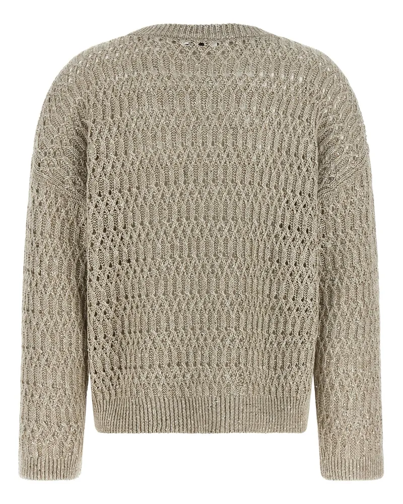 Brunello Cucinelli Women's Beige Linen Cardigan Clothing Beige