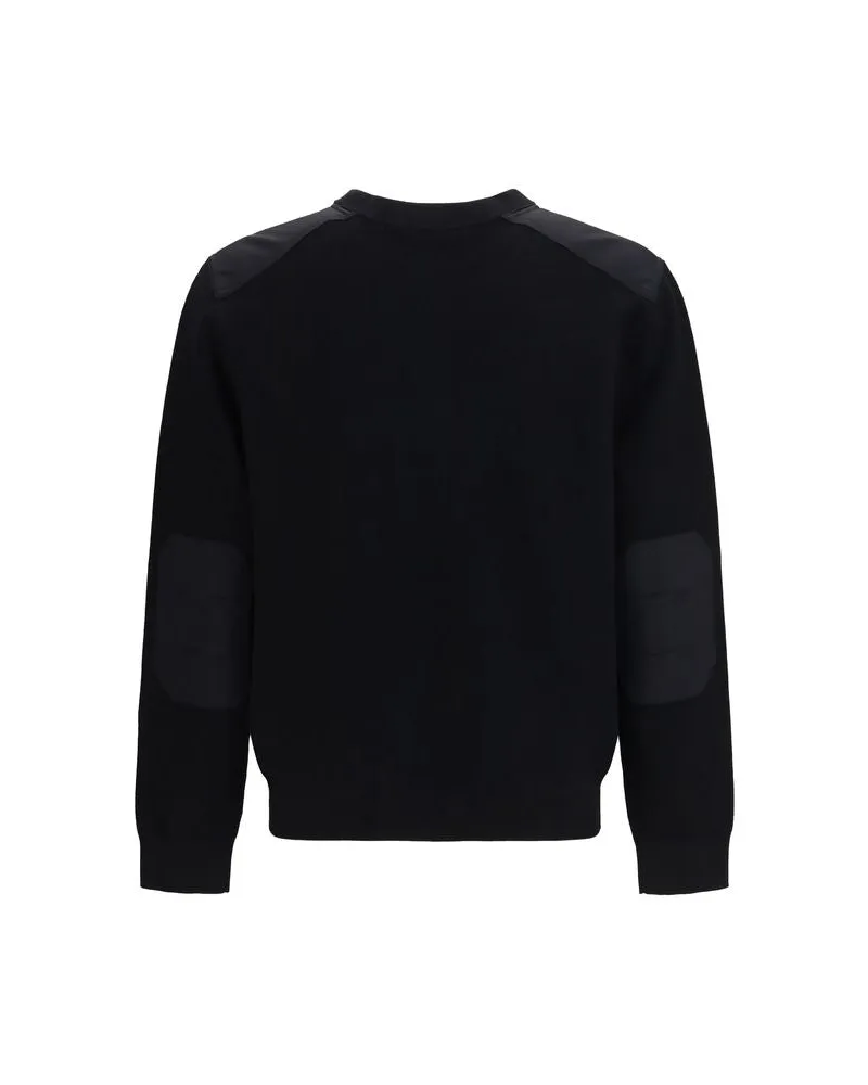 Moose Knuckles Men Black Nylon Sweatshirt Clothing Black