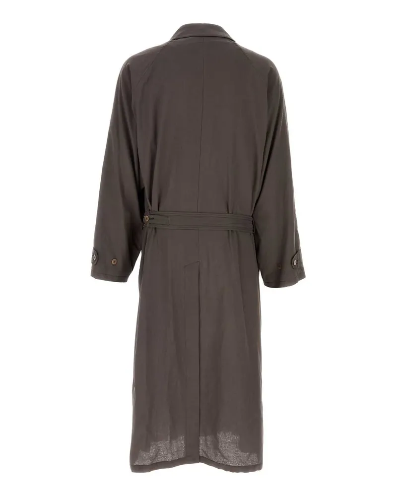 Magliano Men's Chocolate Cotton La Sapienza Trench Coat Taupe Taupe