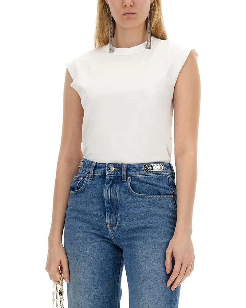 Paco Rabanne Cotton T-Shirt — White White