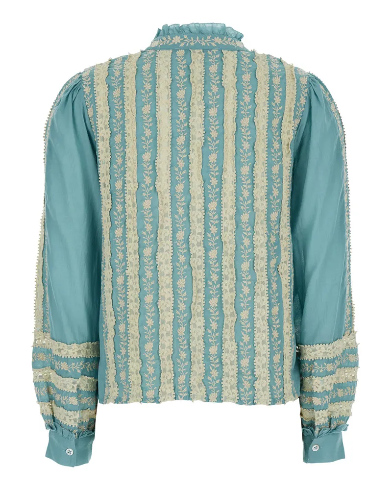 Sea Women's Shirt Kristen Light Blue Cotton Blouses Blue