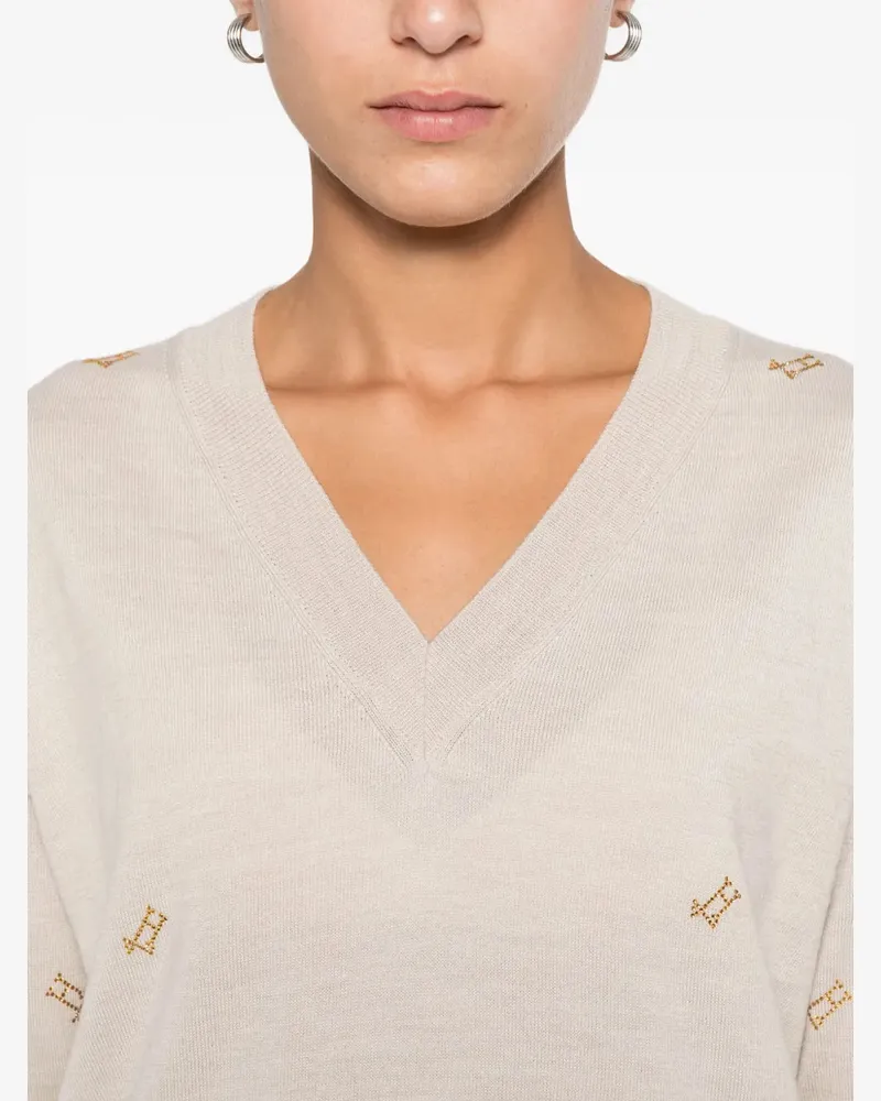 Herno Women's Sweaters Aw25 W Beige