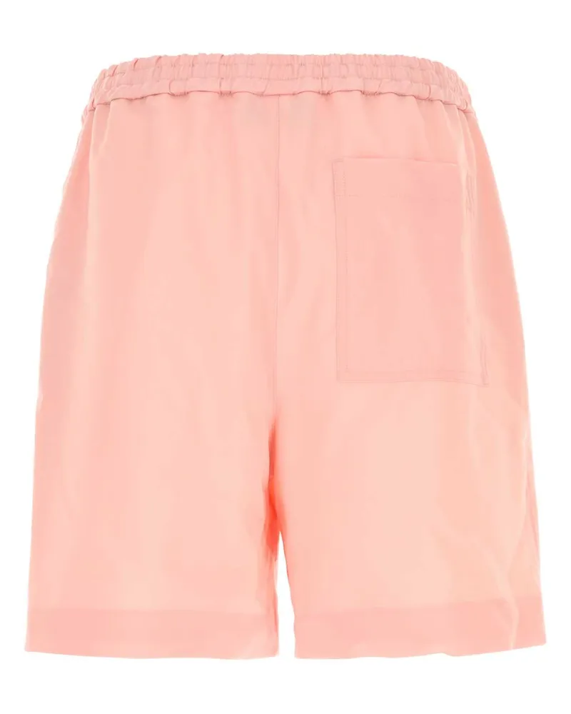 Loewe Men's Pink Wool Bermuda Shorts Coral Pink