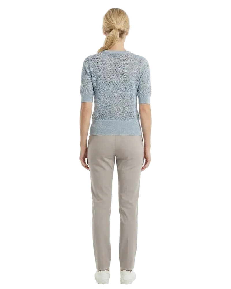 Dolce & Gabbana Women's Light Blue Virgin Wool Sweatshirt Clothing Blue