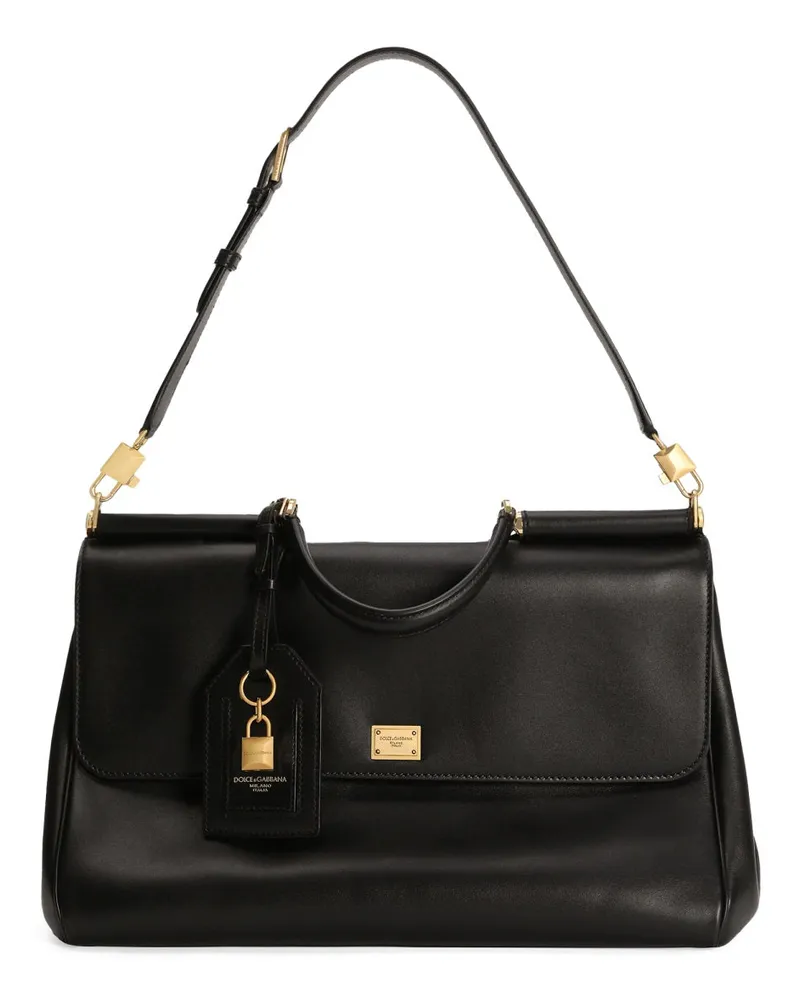 Dolce & Gabbana My Sicily Shoulder Bag — Black Black