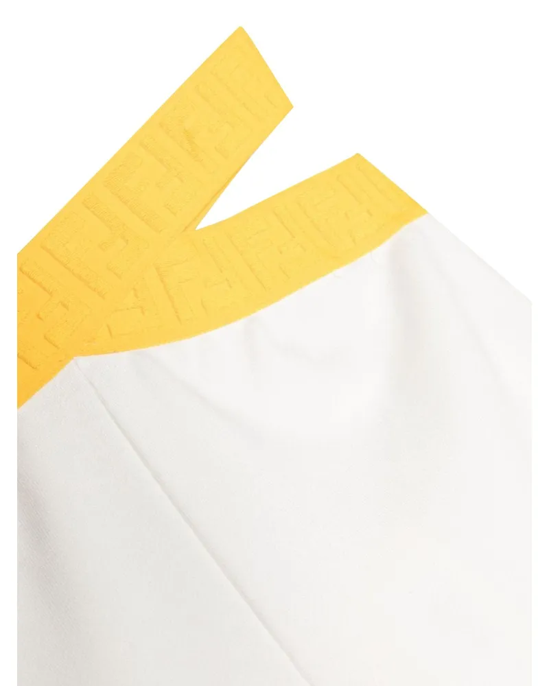 Fendi Wide-Fit Cotton Joggers — White White