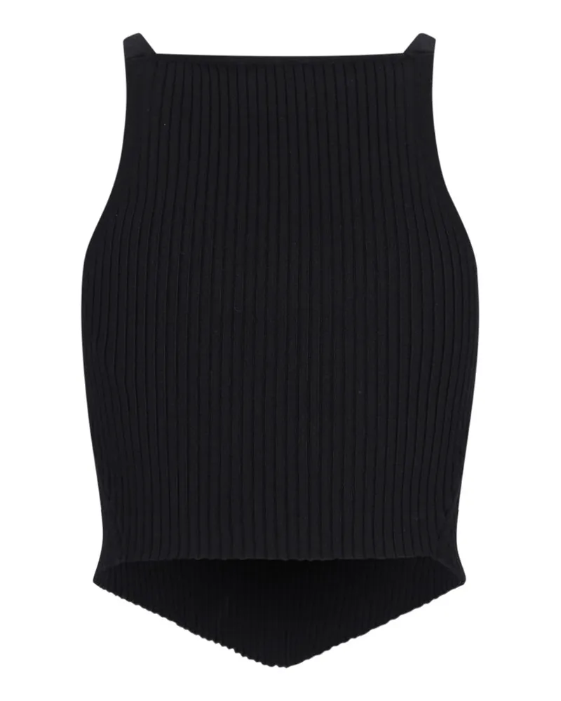Courrèges Women's Top Black Viscose Black