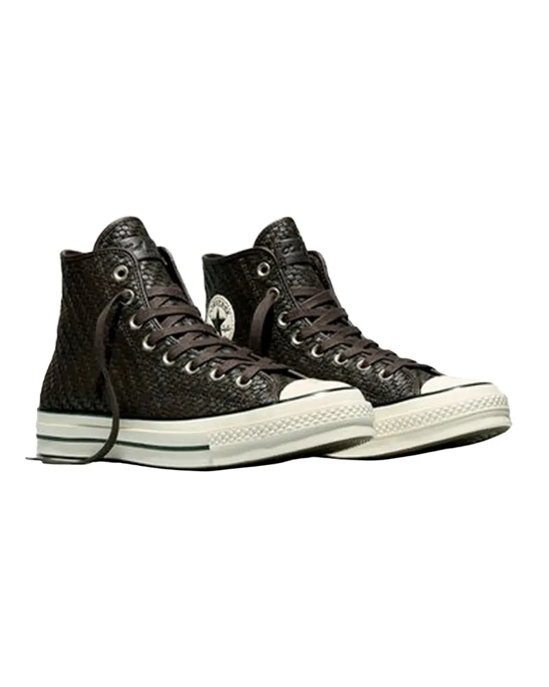 Converse Men's Sneakers Chuck 70 Mudguard-Egret-Black Leather Trainers Mudguard/egret/black Black