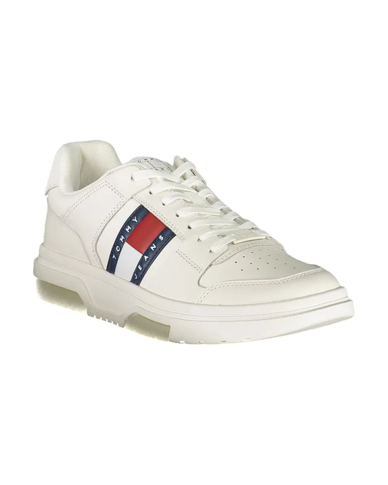 Tommy Hilfiger Logo-Stripe Sneaker — White White
