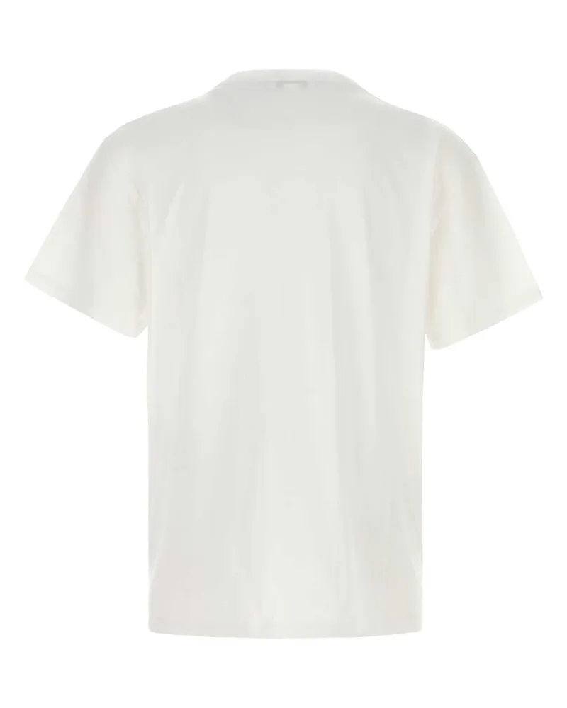 Alexander McQueen Men's White Cotton T-Shirt Whiteblack White