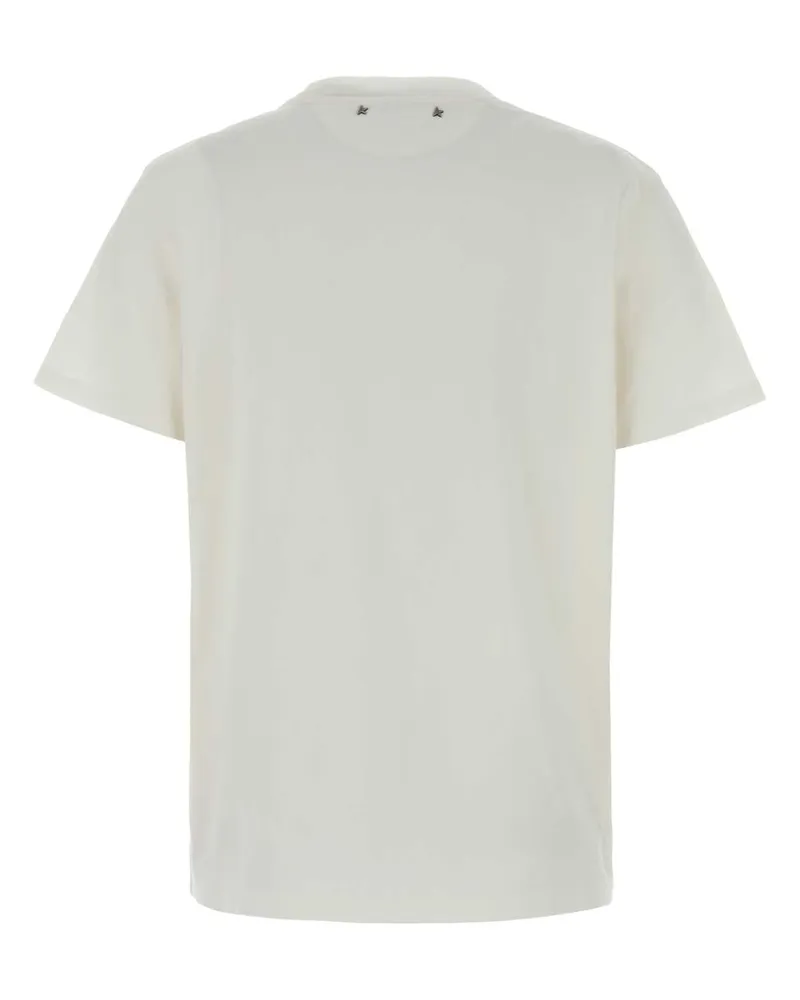 Golden Goose Women's White Cotton T-Shirt Vintagewhite Exterior White