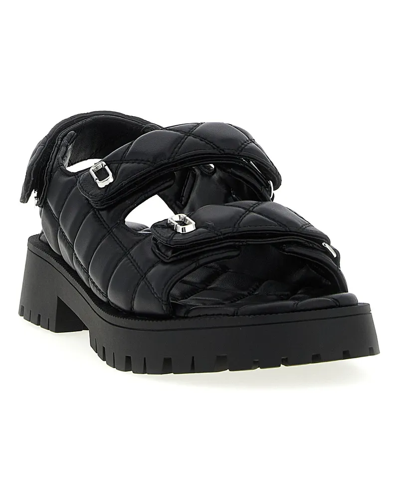 Marc Jacobs Quilted Leather Sandals — Black Black