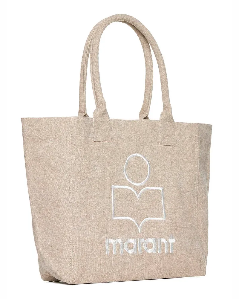 Isabel Marant Women's Tote Bag Yenky Beige Cotton Handbags Hand Beige