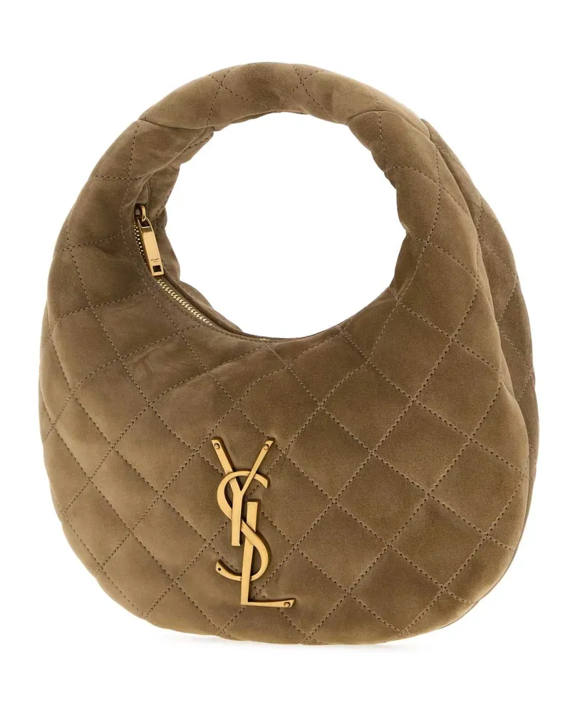 Saint Laurent Women's Icare Shoulder Bag Beige Calf Beige