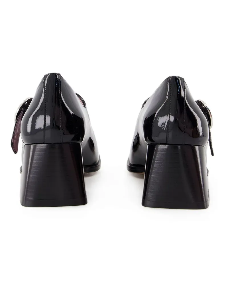 Carel Women's Carmen Pumps -  Leather Black Calfskin Shoes Black