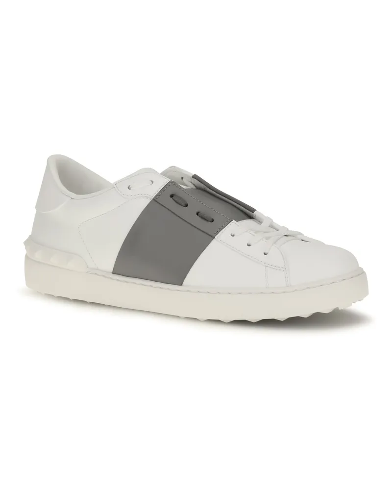 Valentino Garavani Men's Open Sneakers Bianco-Dark Steel Bianco/dark White