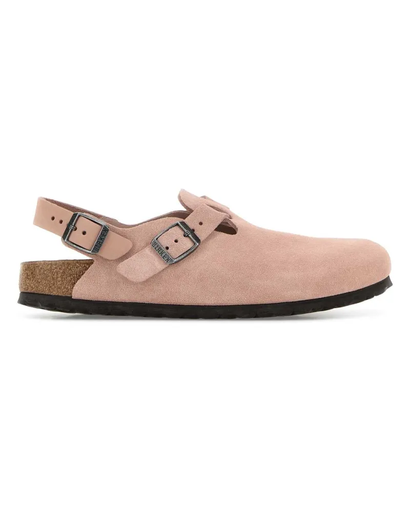 Birkenstock Unisex Tokyo Slingback Pink Suede Flats Pink