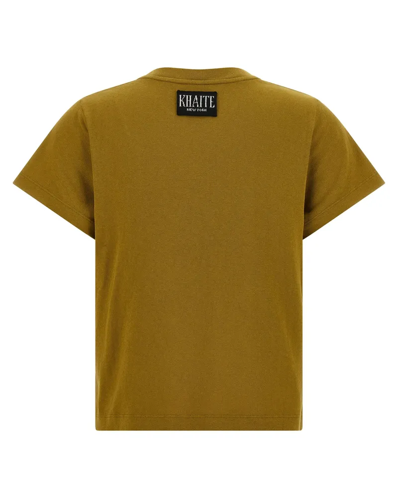 KHAITE Emmylou T-shirt — Yellow Yellow